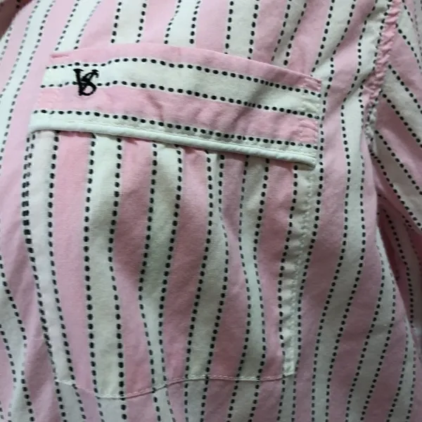 Victoria’s Secret pink striped pajama top - Image 3