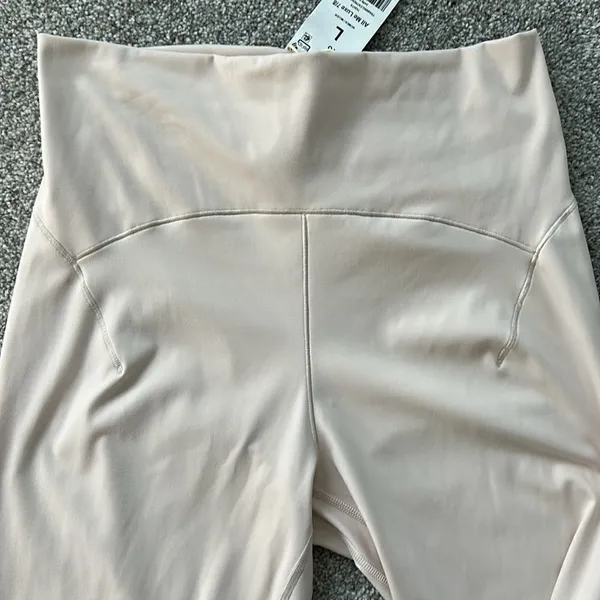 Adidas adidas All Me Luxe Hose 7/8 color is PUTTY MAUVE, Size Large, NWT - Image 3