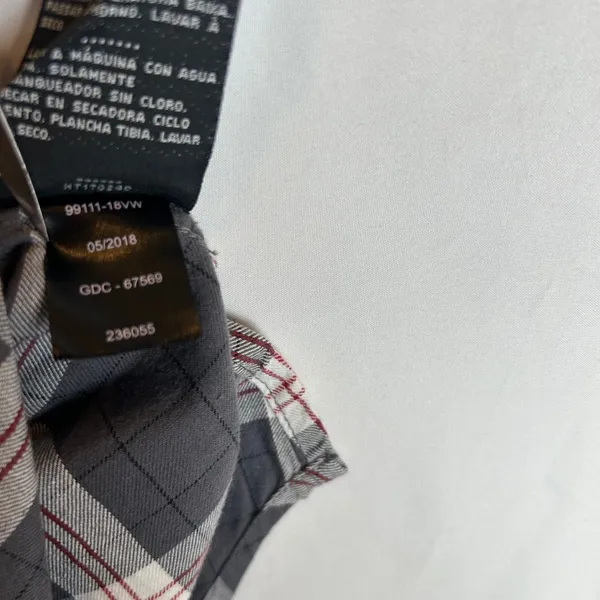 Harley-Davidson Womens Plaid Roll-Tab Button‎ Down Shirt Grey Small NEW - Image 6