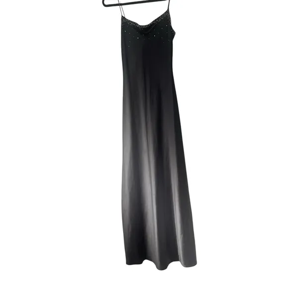 JUMP‎ Y2k Junior's Size 3/4 Bedazzled Whimsigoth Ombre Purple Maxi Prom Dress - Image 4
