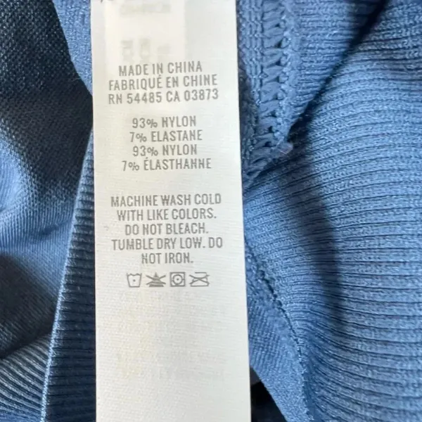 Offline by Aerie Seamless Cropped Top Blue Long Sleeve Stretch Athletic Yoga XL - Image 7