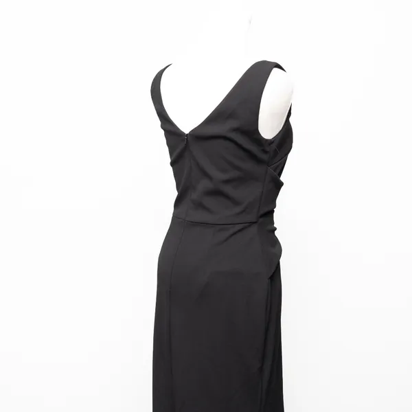 Betsy & Adam. Christine Scuba Crepe Ruffled‎ Bow Gown. - Image 11