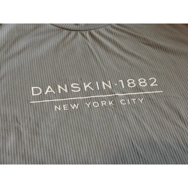 Danskin Lounge Set L Grey Ribbed Short Sleeve Top and Pants Athleisure Co-ord - Image 7