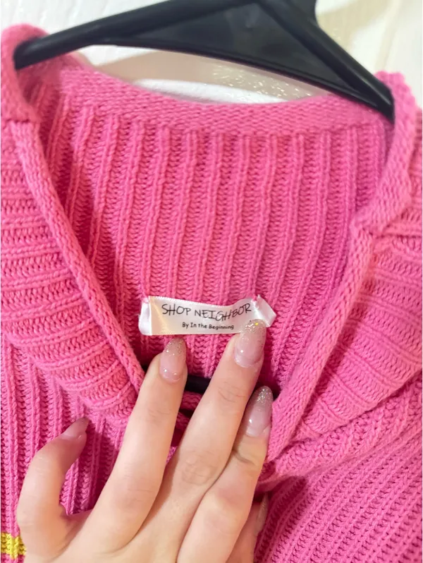 Sweater Top Pink Size L - Image 3
