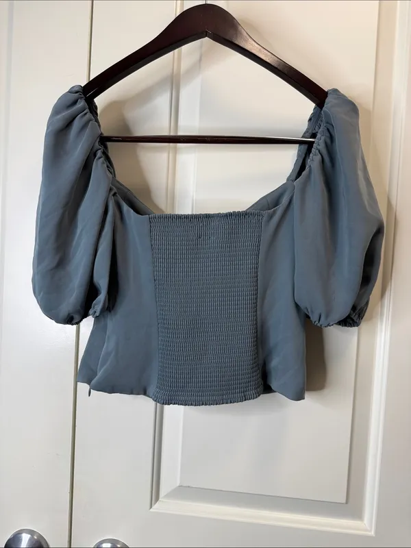 Aritzia Wilfred Novella Short sleeve Blouse M - Image 5