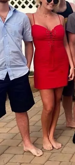 Red Mini Dress - Image 2