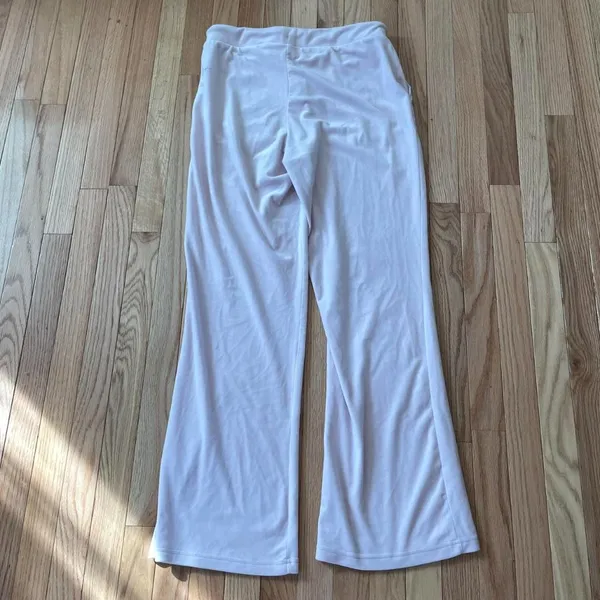 Refuge Baby Pink Velour Wide Leg Sweatpants Womens Large Balletcore - Image 7
