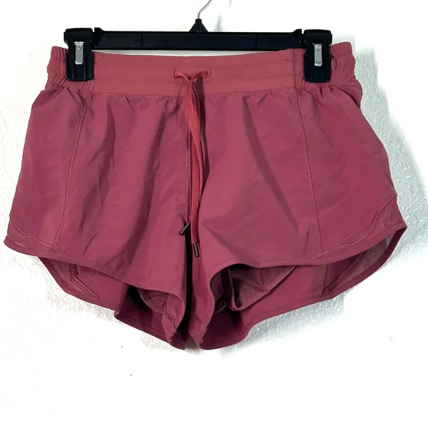 Lulu Shorts Running Swift Lightweight Drawstring Lined Brief 2.5 Inseam Pink - Image 3