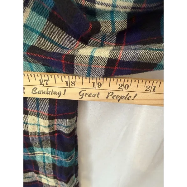 American Eagle Ahh-Mazingly Soft Boyfriend Fit Plaid Flannel Shirt‎ Grunge Y2K - Image 4
