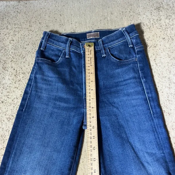 Mother The Hustler Ankle Fray‎ Jeans Home Movies High Rise Bootcut 23 1117-686 - Image 3