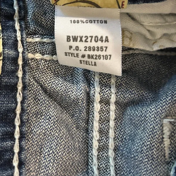 BKE Stella Y2K Distressed Flare Jeans Cropped Western Cowgirl Size 29 Grunge - Image 8
