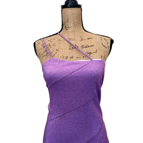 NWT‎ Princess Polly Nancy Sparkle Mini Dress Purple Glitter Bodycon US Size 10 - Image 3