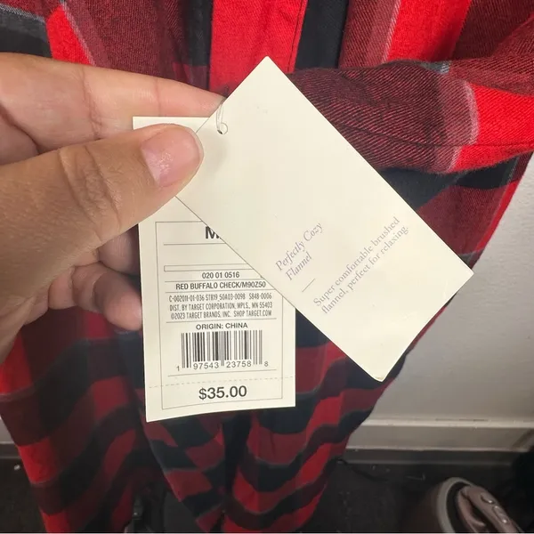 Stars‎ Above Red and Black Plaid Robe - Image 2