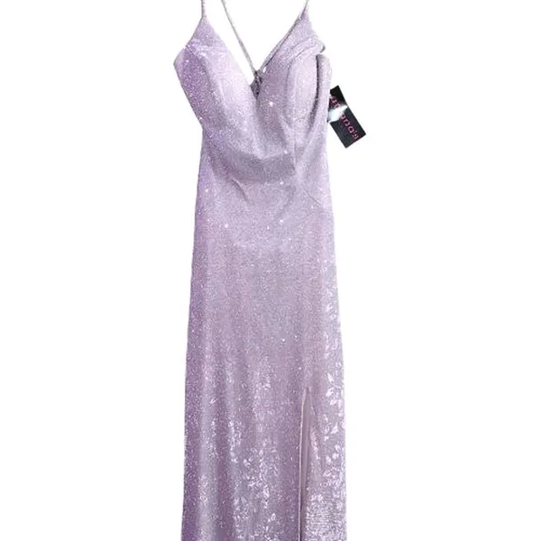 Clarisse Purple - Silver Pink Evening Gown NWT 2 - Image 5