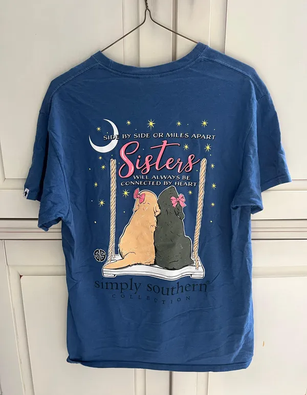 Simply Southern T-Shirt Navy Blue Medium - Image 2