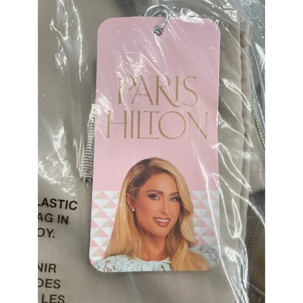 Paris Hilton Quilted Laptop Backpack Bag Gold Hardware School Work Pack NEW - Image 3