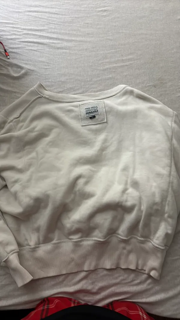American eagle long sleeve off white crewneck  - Image 3