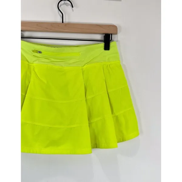 Lululemon Womens Skort Green Pace Rival Mid Rise Swift Mini Skirt Stretch Size 6 - Image 8