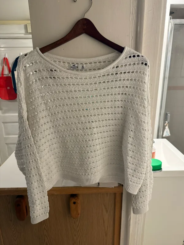 Hollister Sweater Knit White - Image 2