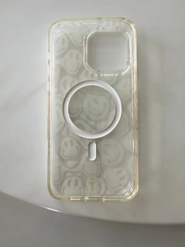 Velvet Caviar Clear Frosted Smiley iPhone Case With MagSafe 15 Pro Max - Image 2
