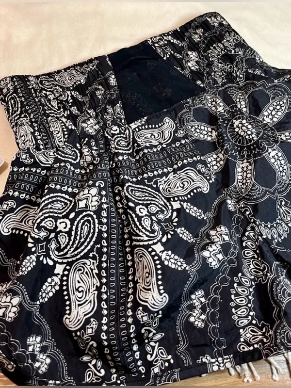 FP Movement Free People Way Home Paisley Printed Shorts Carbon Small NWT - Image 6