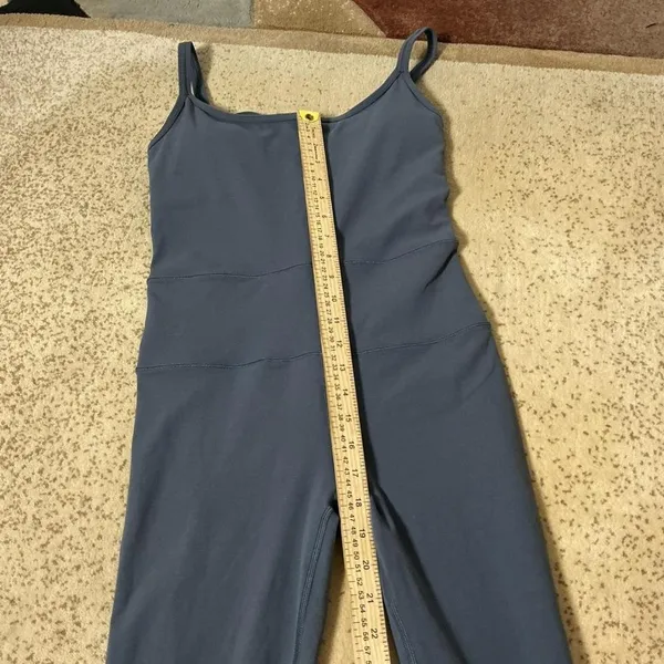 Vuori Mindset‎ Jumpsuit Blue Strappy Back Yoga Bodysuit VW485 Womens S - Image 3