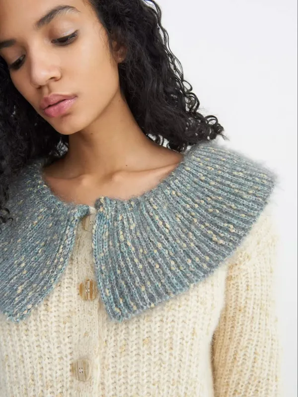 Raga Dorothy Textured Button Front Boho Cardigan Sweater Anthropologie M - Image 10