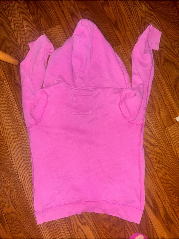 Hollister Co. Women's Pink Hoodie size small - Image 2