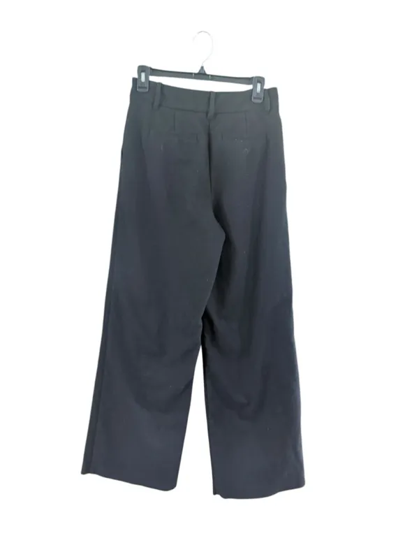 Women's Oak + Fort Black Wide Leg Trousers Size 2 - Image 3
