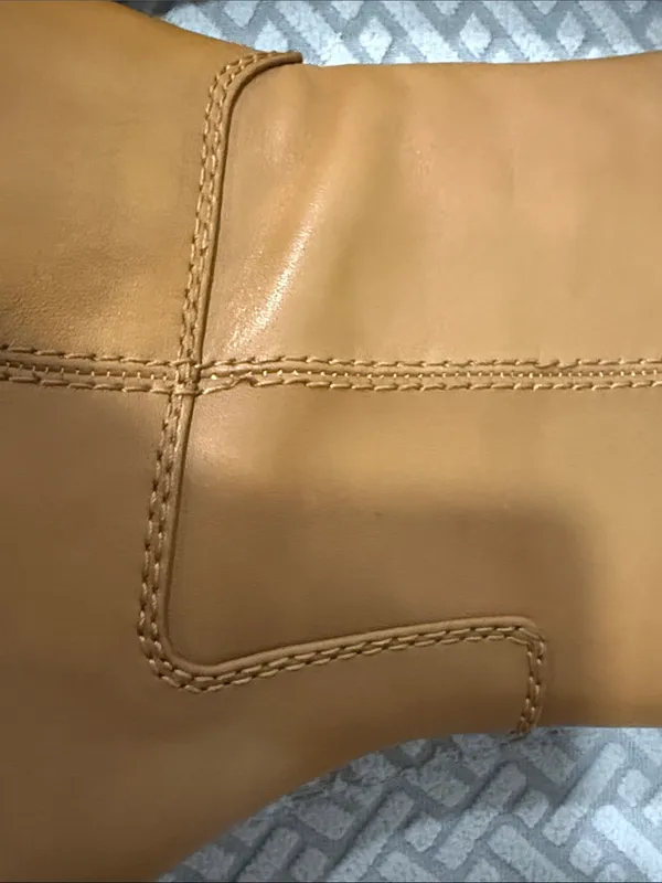 INC International Concepts Amber Really Leather Cognac Tall Boots Size 9.5 - Image 10