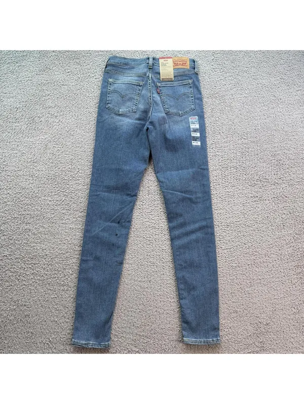 Levis 720 High Rise Super Skinny Jeans Womens 28x30 Light Wash Stretch Denim NWT - Image 2