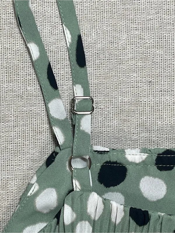Ann Taylor | Green Dalmation Print Pleated Tank | Small - Image 4