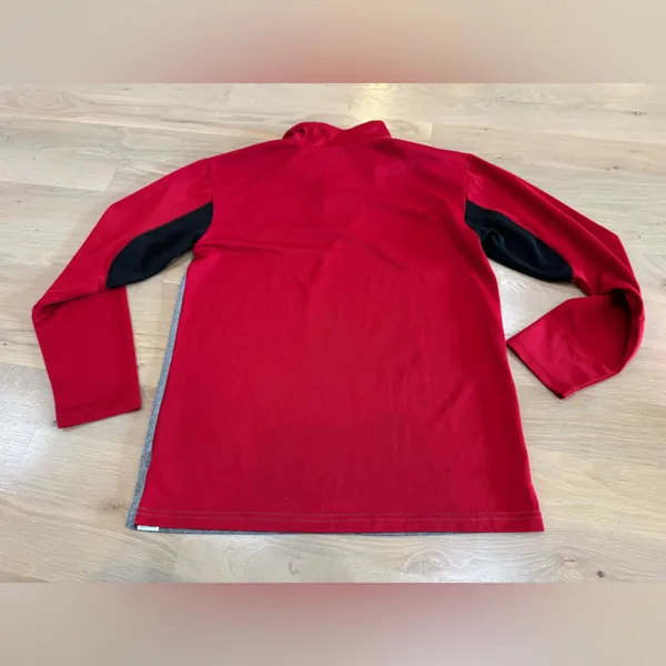 NFL San Francisco 49ers quarter-zip pullover RED GRAY SIZE LARGE - Image 10