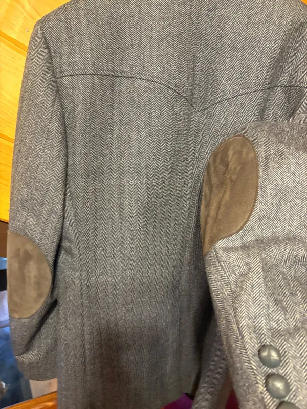 Vintage Circle S Western Blazer with Suede Elbow Patches – Oversized Fit - Image 7