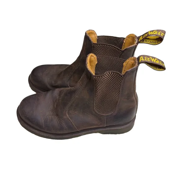 Dr. Martens 2976 Crazy Horse Leather Chelsea Boots Brown Women’s Size 8 - Image 2
