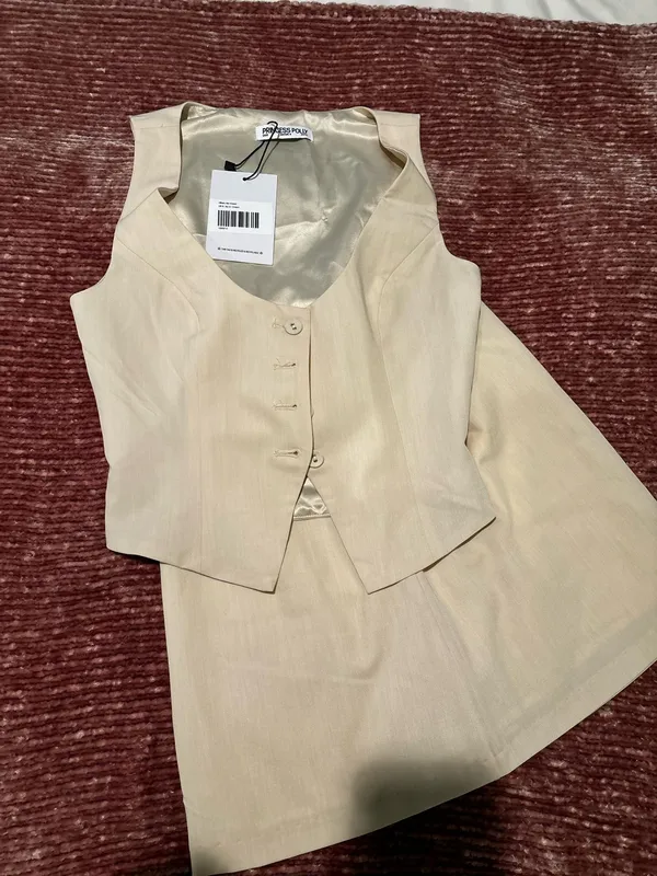 Princess Polly cream skirt set - Image 3