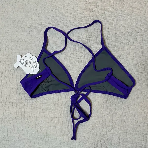 JOLYN Triangle Bikini Top - Purple - Image 4