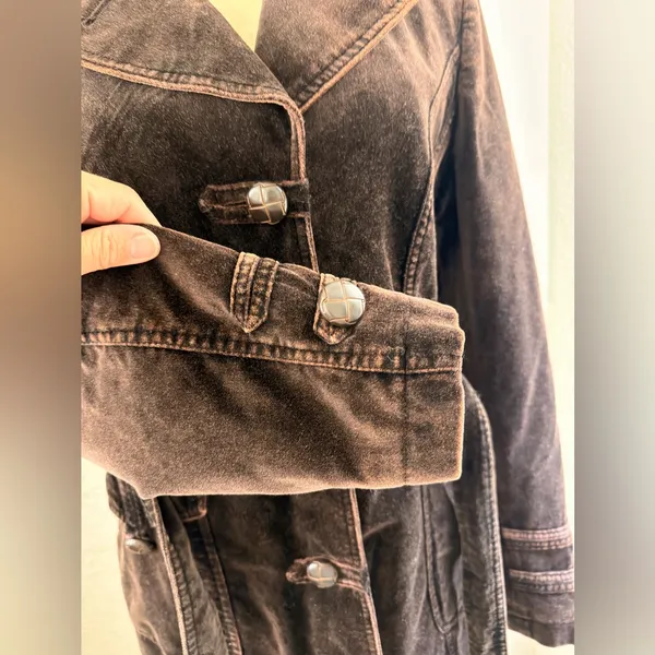 Vintage giacca brand women’s coat bohemian , western chic size small - Image 9