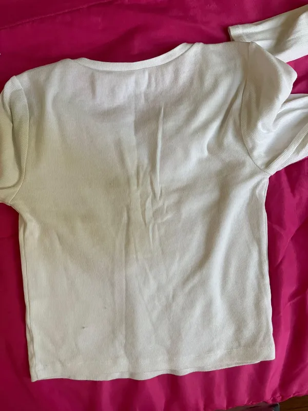 Aeropostale White Long Sleeve Shirt - Image 2