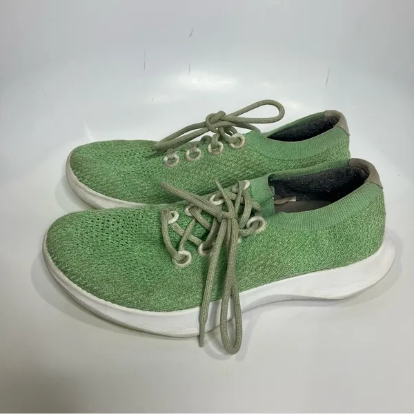 Allbirds Tree Dasher 1 sneakers green wool washable‎ size 9.5 - Image 2