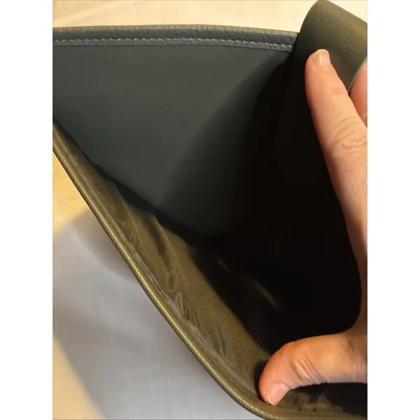 BEIS Padded Laptop Sleeve Green Faux Leather Computer Case - Image 2