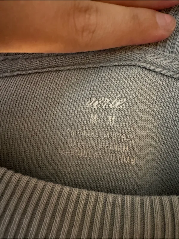 aerie Oversized Crewneck Sweatshirt - Light Blue - Image 2