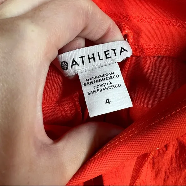 Athleta Neon Orange Trekkie‎ North Jogger Pants - Image 4