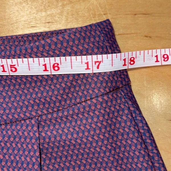 Spanx Womens Geoscape Sunshine Flat‎ Front Golf Tennis Skort Blue Orange Large - Image 8