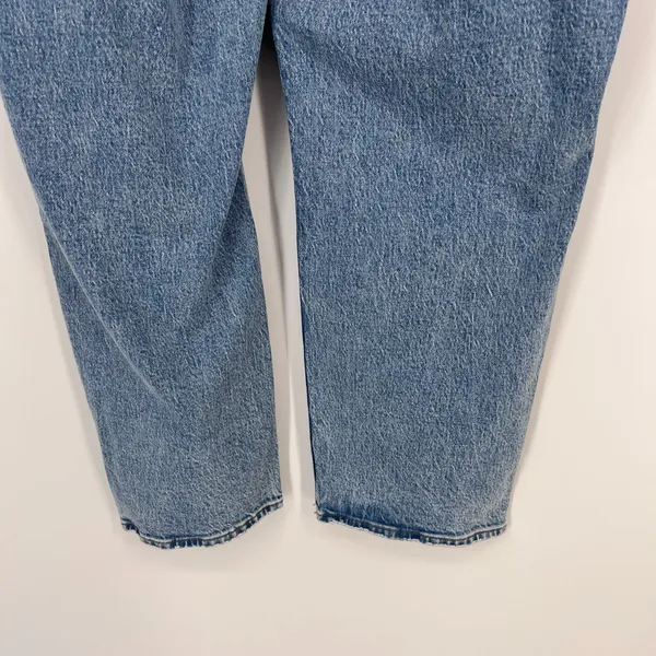 abercrombie & fitch Curve Love Ultra High Rise 90s Straight Jean 37/ 24 short - Image 6