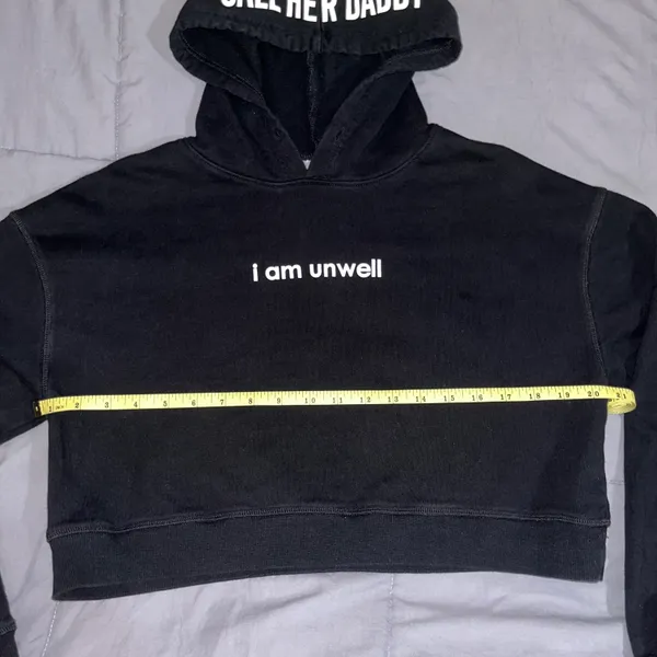 Barstool Sports Call Her Daddy “ I Am Unwell” Crop Hoodie - Image 8