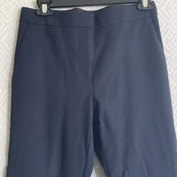 Ann Taylor Eva High Rise Ankle Pants Sz 2 Navy Blue Cuffed Dress Trouser Work - Image 14