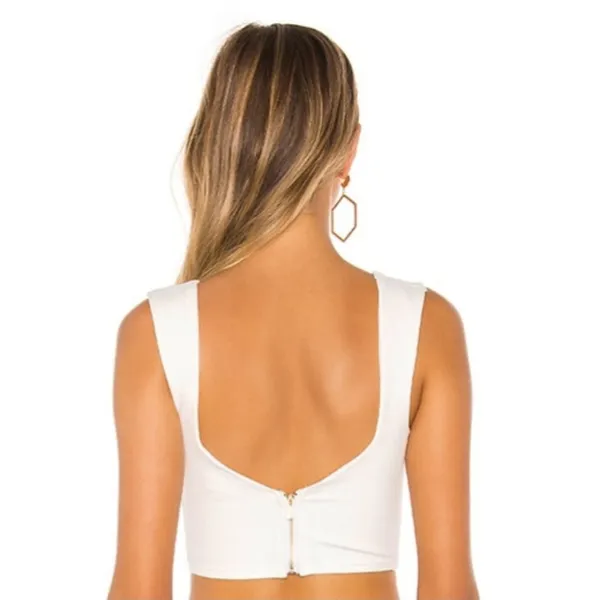 Superdown Wren Bustier Top in White - Image 2