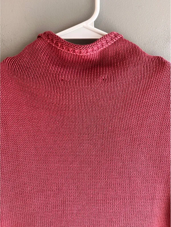 Doncaster Luxury Pink Sleeveless Moc Neck Sweater Vest Knit Too M - Image 8