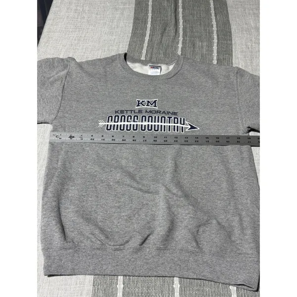 Jerzees NuBlend Kettle Moraine Cross Country Sweatshirt Gray Small KM XC - Image 3